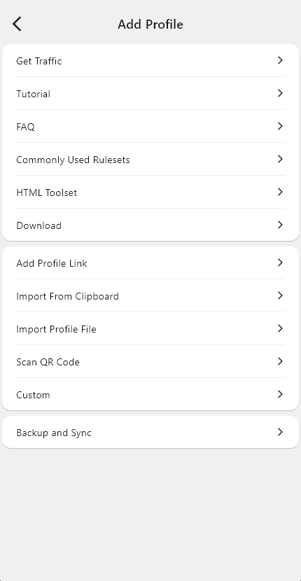 Import from the clipboard